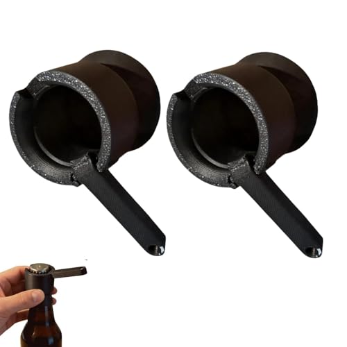 Bottle Cap Launcher Opener, 2 Pieces Décapsuleur De Bouteille Portable, Functional Bottle Shooter Opener, Bottles Cap Shooter, Satisfying High Velocity, Bar Tool Gadget, Fun Party Favor Gift For Men
