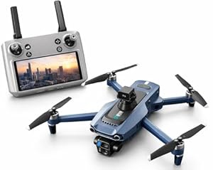 GPS Drohne mit 2.7K Kamera, 3-Achsen Gimbal & EIS, 360° Hindernisvermeidung, Airdrop Funktion bis 500g, 6km Reichweite, 28 Min Flugzeit, Smart Follow, Orbit & Waypoints, faltbare Kameradrohne mit Touc