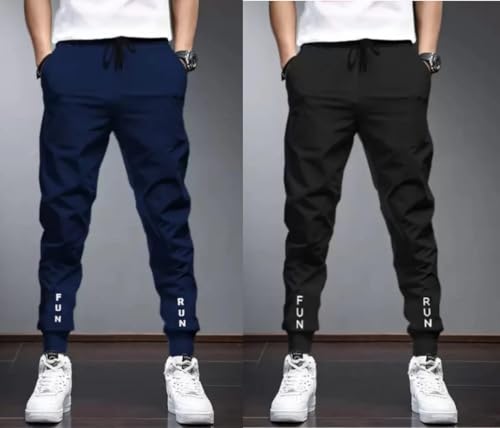 Image of Men's Track Pant | Sweatpants for Men | Trouser,Lower, Pajama (Sports | Gym | Yoga) - Regular Fit with Two Side Zipper Pockets L19 FR