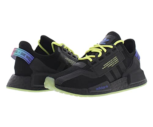 Adidas Nmd_R1.V2 Boys Shoes Size 5, Color: Black/Neon thumb #2