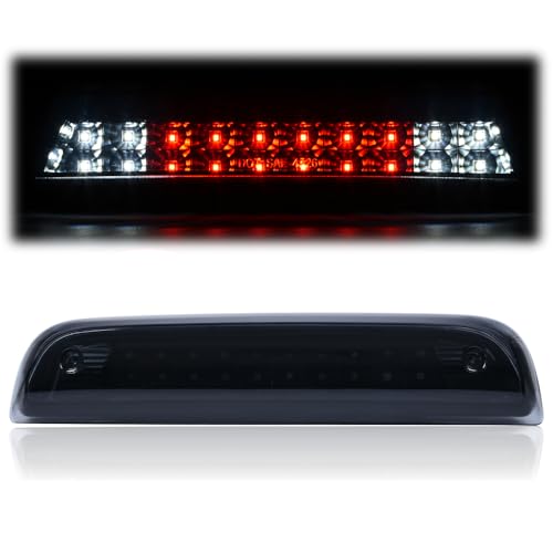 G-PLUS Compatible with Chevy Silverado/Compatible with GMC Sierra 1500 2500HD 3500HD 2014 2015 2016 2017 2018 LED Third 3rd Brake Light Cargo Light Center High Mount Lamp Tail Light (Black Lens)