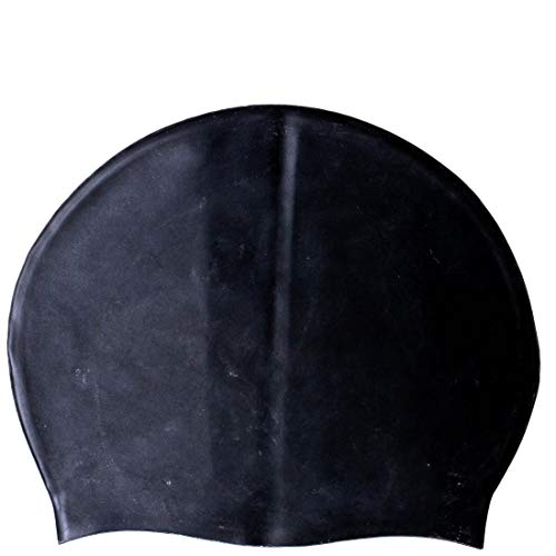 Touca Natação em Silicone Adulto Preta - OA336