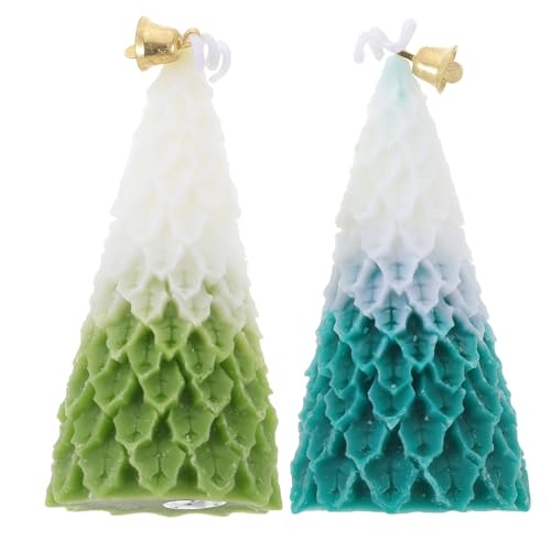 Healeved Candele Profumate Natalizie a Forma di di Set 2 Pezzi Profumo Decorazione Aromatica per Feste e Casa Accessori per Atmosfera Calda e Accogliente