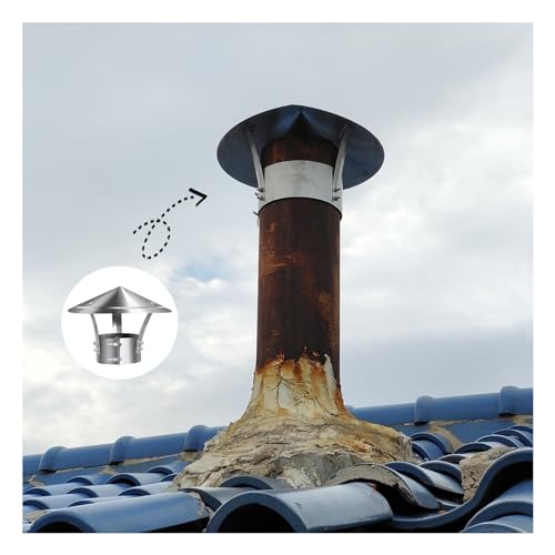 Chapeau de cheminée conique pour un chauffage au poêle sûr