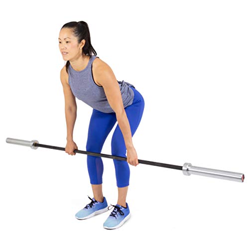 Image of ProsourceFit Olympic Barbell Multipurpose Weight Lifting Bar, 160k PSI