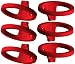 Produktbild 6 x Kopfdichtung rot für alle iSi Sahnespender Profi, Gormet Whip etc, alle Metallköpfe