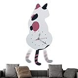 Creative Cat Theme Design : Features an aesthetic yet lively cat-themed clock with a swinging tail, adding fun and dynamism while catching the attention of cat lovers seeking cute home decor