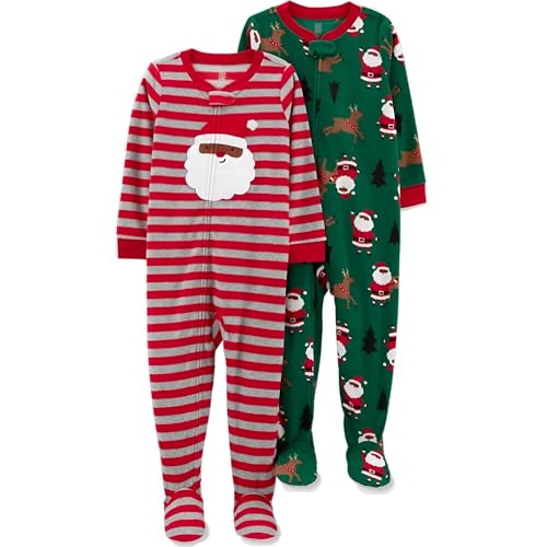 Carter's Just One You Black Santa Blanket Sleeper/Romper 2 Pack Size 3T