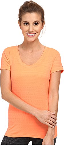 adidas Performance Women's Boyfriend Stretch Tee, Flash Orange S15/Light Flash Yellow S15/Light Flash Yellow S15, Large
