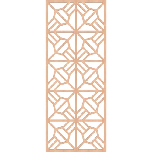 Image of 19 3 /8 inchW x 49 3 /8 inchH x 1 /4 inchT Auburn Decorative Fretwork Wood Wall Panels, Alder