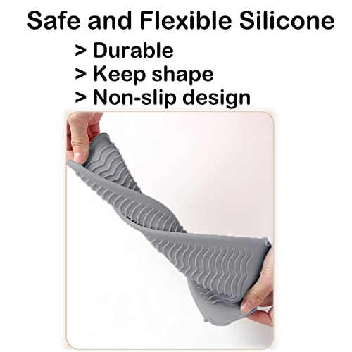 Alfombrilla de silicona resistente al calor pack de 2 fundas para plancha de pelo 6