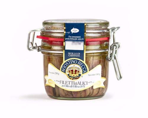 Anchovie Fillets in Olive Oil (mason jar) 230g(8.1oz)