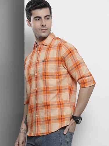 Image of THE Indian Garage CO Men Polycotton Slim Fit Shirt