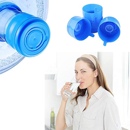 Zddaoole 30 Pack Non Spill Caps,Reusable 55mm 3 and 5 Gallon Water Bottle Snap On Cap,Replacement Non-Spill Anti Splash Water Jug Caps - Thumbnail 2
