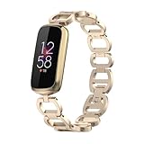 Compatible for Fitbit Luxe Band Adjustable Stainless Steel Parker Link Bracelet Replacement Wristbands Classy Dressy Straps for Luxe Accessories for Women