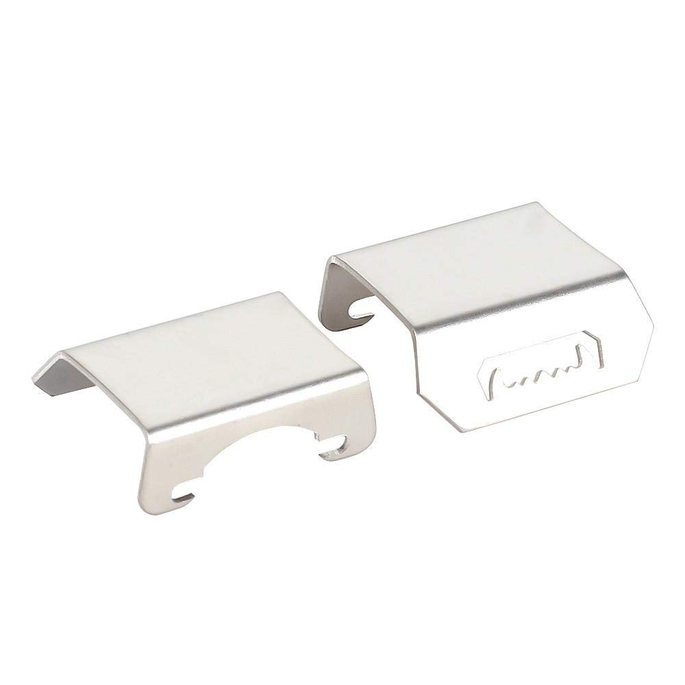 Axial SCX10 III Base Camp 1 10 Accessoires RC 19 × 15 × 5 Lot de 5 plaques d'essieu en acier inoxydable Armure de châssis inférieur pour Axial SCX10 III Axi03007 RC Crawler