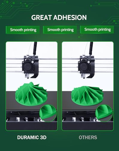 Image of DURAMIC 3D PLA Filament Basic for 3D Printer Neatly Wound Easy Printing | 3D Printing Filament 1.75mm, Dimensional Accuracy + /- 0.02 mm, Fit Most FDM 3D Printers 1KG PLA Green