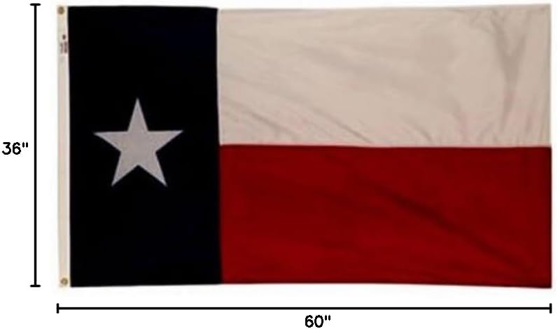 Annin 3-foot x 5-foot NYL-GLO Texas State Flag