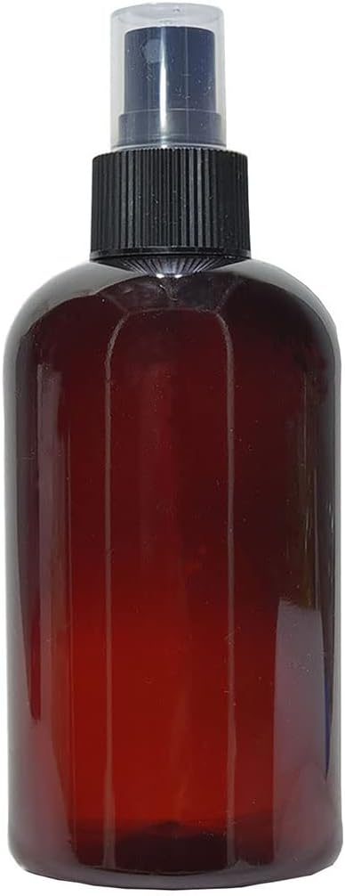 ALSUN AMBALAJ kısa Sprey Başlıklı 250 ml Boş Pet Şişe 2 Adet Sağlam Sert Plastik SPREY