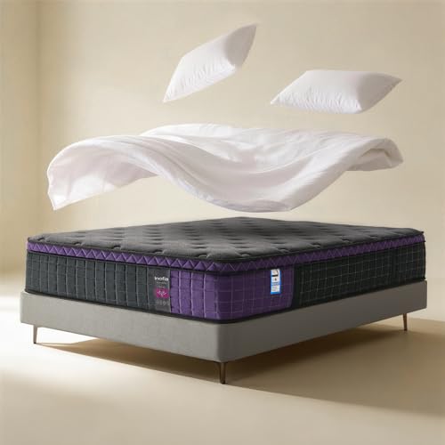 Inofia Double Mattresses 4FT6,30CM Memory foam Pocket Sprung Hybrid Mattress,Orthopaedic Pressure Relief & Motion Isolation,Medium Firm,Mattress in a Box
