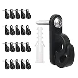 Hap Fung Light Clips Hanger Hooks for Outdoor String Lights,Screw Hooks for Hanging Christmas Light,