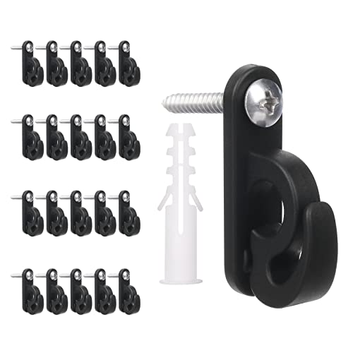 Hap Fung Light Clips Hanger Hooks For Outdoor String Lights,Screw Hooks For Hanging Christmas Light,Light Wire And Led Fairy Led Light Clips,Patio Wall Hooks For Garage New Year Holiday Party #TOP20