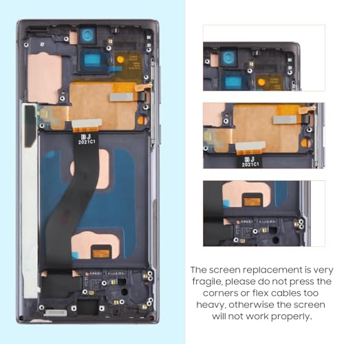 Incell for Samsung Galaxy Note 10 Screen Replacement - for Samsung Note10 LCD Display Touch Screen for Galaxy N910 SM-N970F N970U N970U1 Digitizer Glass Assembly with Frame (Black) by ARSSLY - Used condition - Image 3