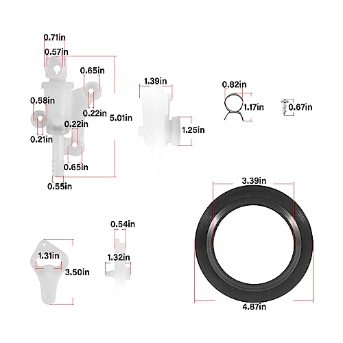 Image of Replacement for Thetford 34100 Style Lite & Style Plus Water Valve Kit, Fits for Aqua-Magic RV /Camper Toilet Models