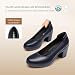 Imagen de DREAM PAIRS Zapatos de Tacón Alto Cómodos Clásicos Mujer Zapatillas con Tacón Ancho Zapatos de Salón PU Trabajo Balila