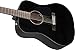 Fender CD-60 Dreadnought Acoustic Guitar - Black Bundle with Hard Case, Strap, Tuner, Strings, Picks, Instructional Book, Online Lessons, and Austin Bazaar Instructional DVD