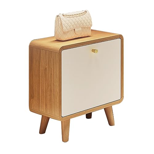 Meuble à chaussures 50x17x51 cm avec étagères rabattables en bois rustique