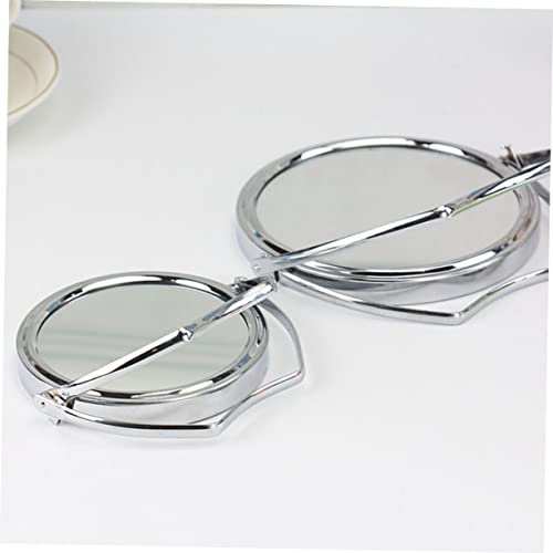 Holibanna Rotating Vanity Mirror Foldable Mirror Mini Decor Mini Mirrors Heart Shaped Mirror Shaving Mirror Stand Mirror Small Makeup Mirror Rotary Foldable Mirror Adjustable Vanity Mirror #TOP7