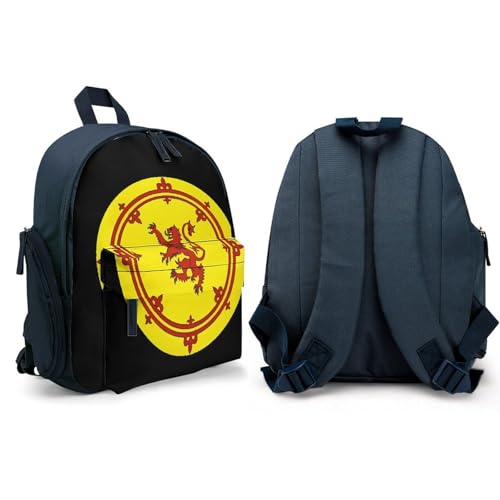 Lion Rampant Circlet Cute Backpack Small Daily Daypack Travel Shoulder Bag with Adjustable Strap Graphic Print4