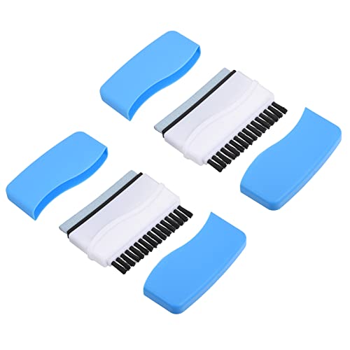 sourcing map 2 Stück Computer Bildschirmreiniger Doppelkopf Tastatur Reinigungsbürste Ersatz für Laptop Blau
