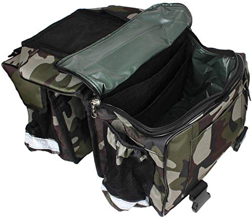 Gate 7 Gate7 Enterprises Double-Side Army Print Multicolor Waterproof Motorbike Laddakh Touring Saddlebag Â