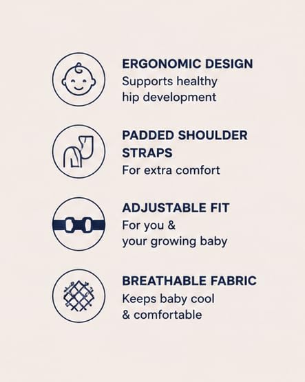 Image of Velvet Baby Sling Carrier,Toddler Carrier New Baby Carrier Newborn to Toddler,Portable Lightweight Non-Slip Hip Seat Carrier 0-3 Year (Navy-Carrier)
