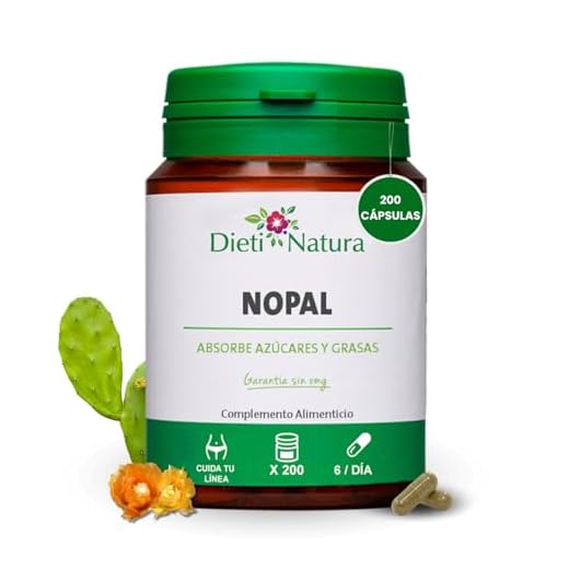 Dieti Natura 200 Cápsulas de Nopal - Favorece el control de apetito y ansiedad - Ayuda a Captar el Azúcar y Favorece el Bienestar Cardiovascular - Garantía Sin OGM - Fabricado en Francia