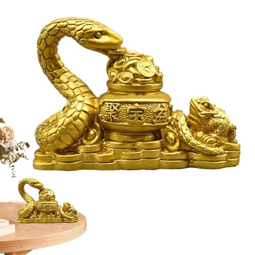 Figurine serpent du Nouvel An chinois décorative pour bureau Feng Shui - 8