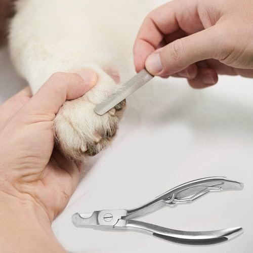 Tijeras de acero inoxidable resistentes para garras de perros 4