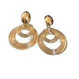 Pendientes para mujeres a la moda grandes y redondos color plata dorada geometría metálica gota colgante joyería europea sencilla para parejas de damas y chicas