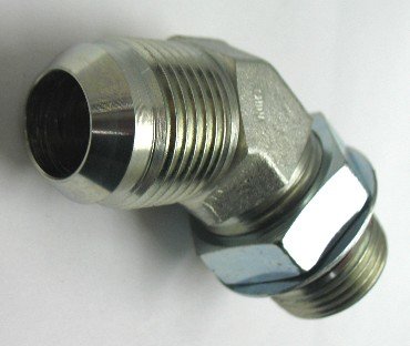 AF C5365-10-10 - 5/8 Male JIC (7/8''-14 Threads) x 5/8 Male O-Ring Boss (7/8''-14 Threads) 45° - Straight Thread Elbow