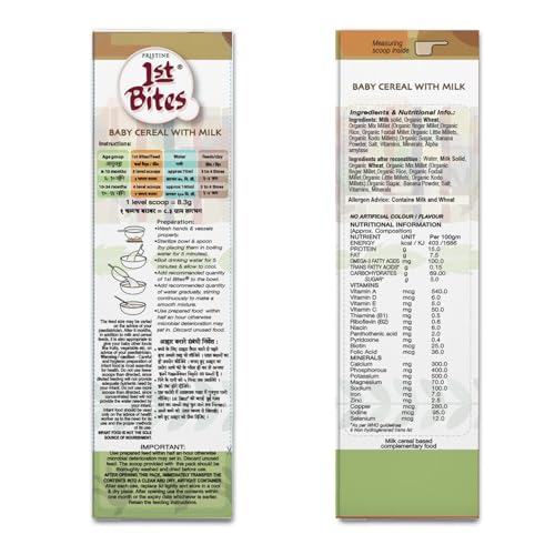 Image of Pristine 1st BITES Baby Cereal 300g | Baby Food (10-24 Months) Stage-3, Organic Millets | Infant Food