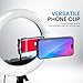 iDance LED Ring Light with Cell Phone Holder, 12