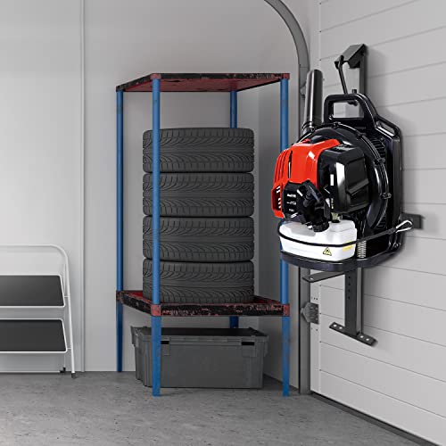 Sdsnte Heavy-Duty Steel Universal Leaf Backpack Blower Rack With Adjustable Holding Base Fit 22" To 26" Blowers For Landscaping Trailer Truck, Black, Pack Of 1 #TOP6