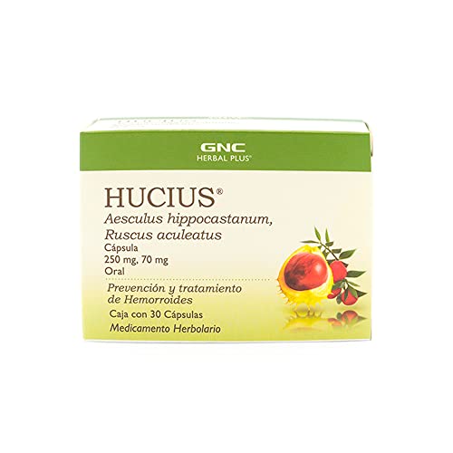 Herbal Plus, GNC, Herbal Plus Hucius, Castaño de Indias, Suplemento Alimenticio, 30 Cápsulas