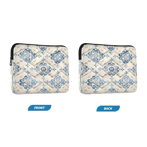 Funda para portátil 13-14 pulgadas con diseño floral tradicional miniatura 2