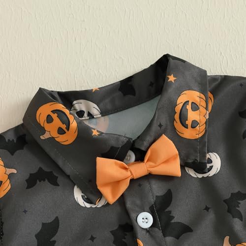 Baby Boy Thanksgiving Outfits Turkey Short Sleeve Button Down Polo Shirt Shorts Set Toddler Thanksgiving Outfit4