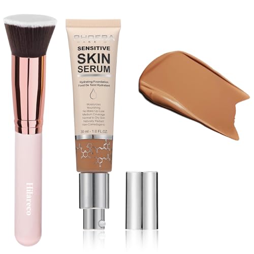 2024 New PHOERA Foundation Makeup for Mature Skin, Wrinkles Matte Natural Finish for a Flawless Complexion (N05 Tan)