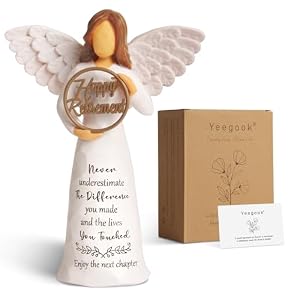 Retirement Gift for Woman, 6″ Handcrafted Happy Retirement Angel Figurine