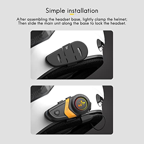 Auricular manos libres LX3 para moto con cancelación de interferencias y audio estéreo 2